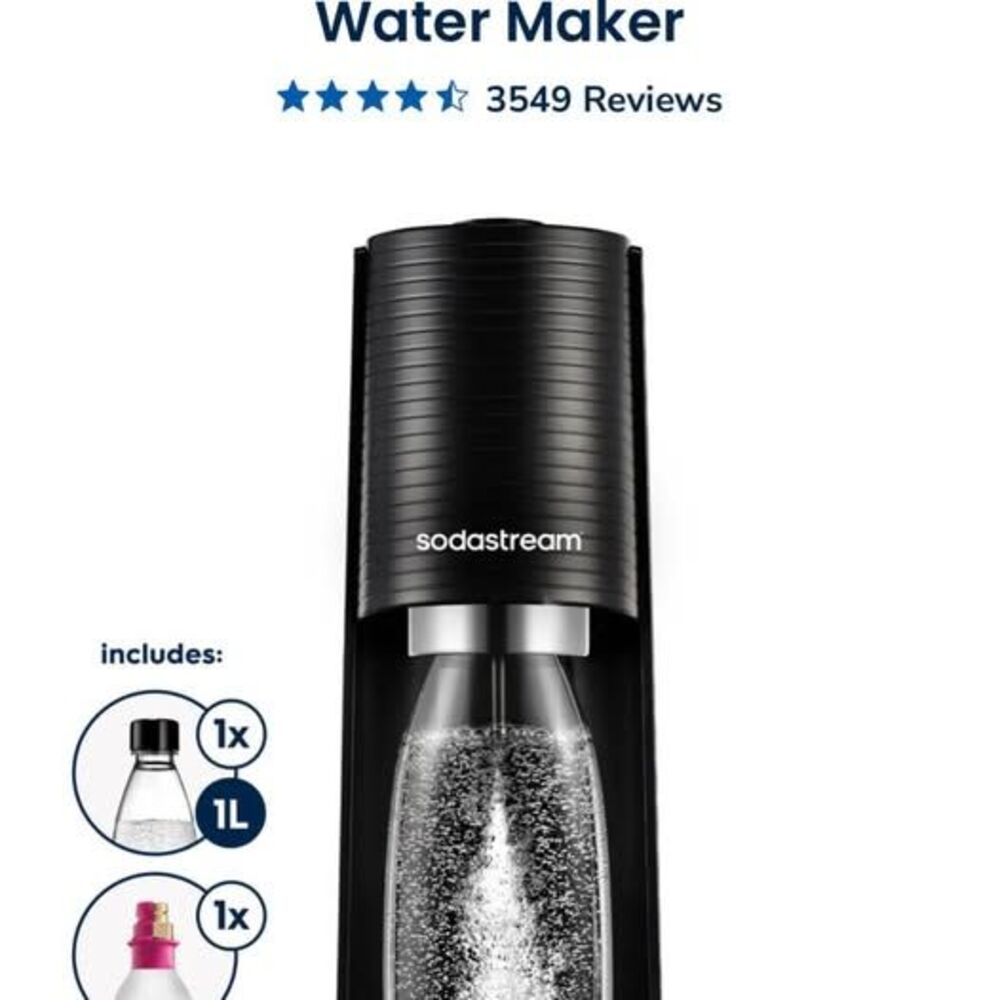Sodastream Terra with water bottle